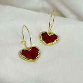 Red Rose Earrings